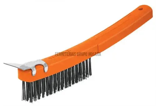 Cepillo de alambre acero carbono con espatula Truper CEA-18E / 11539-MN012725-7501206609491