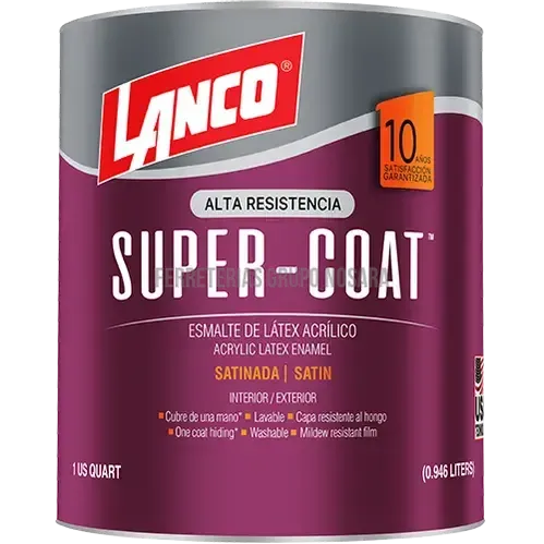 Pintura satinada Super Coat cuarto Lanco SC3732-5 (Base Tint)-MN013414-718594373256