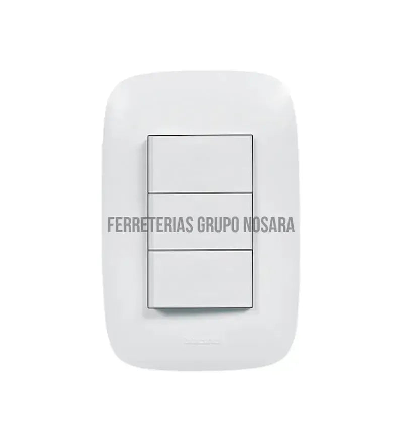 Interruptor triple 15A 125V blanco Domino Sencia Bticino AP5330-MN013819-7702089162305