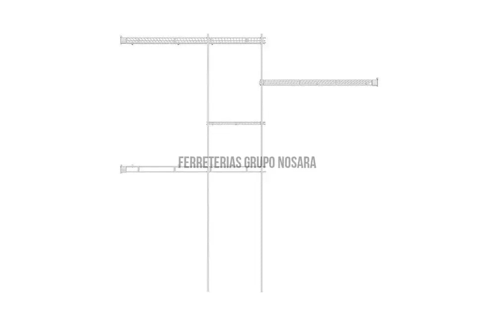 Closet de rejillas 1.52 a 2.44 metros Closetmaid 1628-MN013918-75381016285