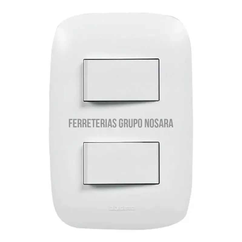 Interruptor doble 3 vias 15A 127V blanco Domino Sencia Bticino AP5201-MS 007680-7702089162206
