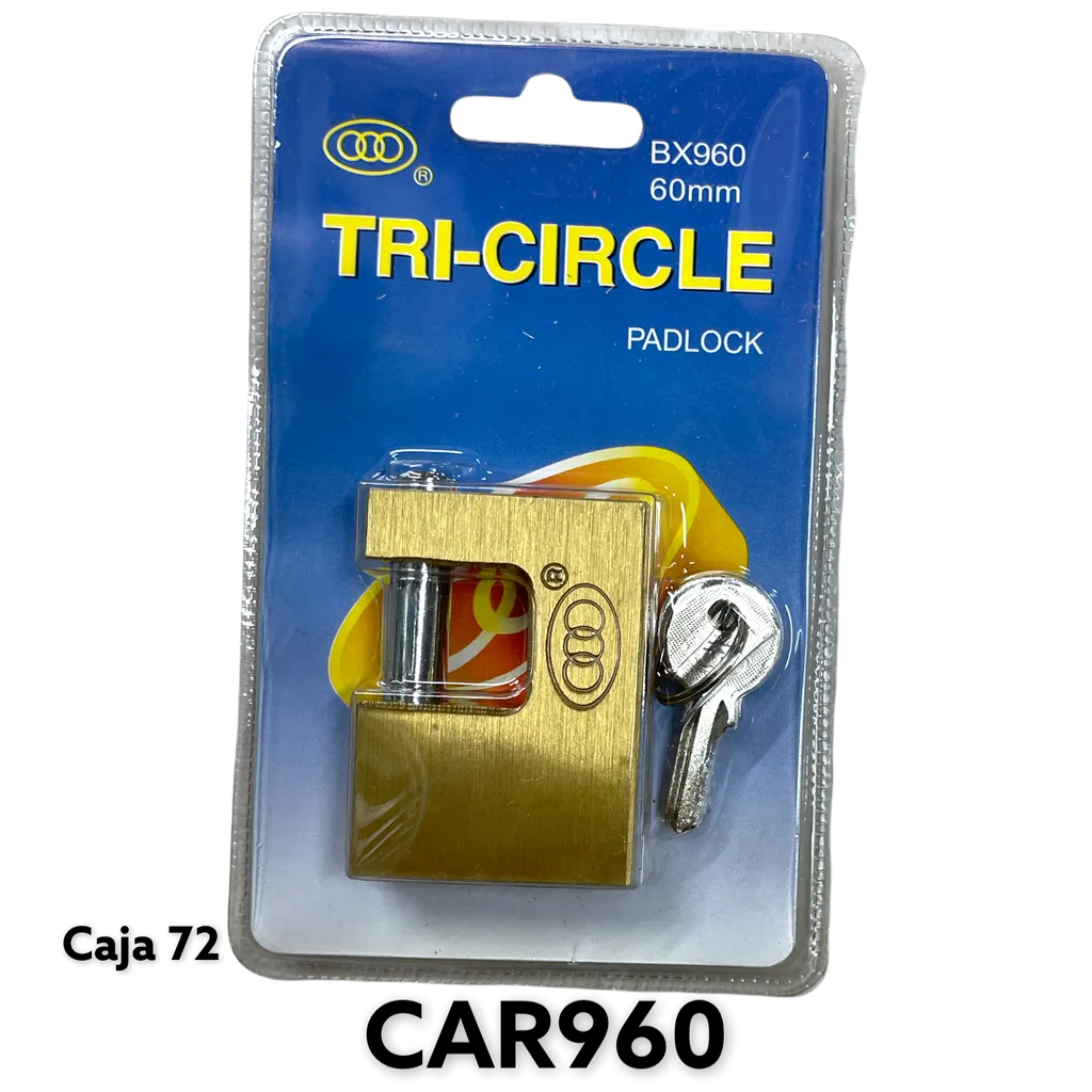 TRI-CIRCLE CANDADO ANTIC BX960/60MM