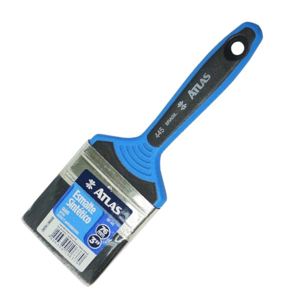 Brocha azul 445 cerda negra 3" Atlas