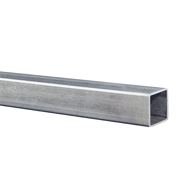 Tubo estructural hierro galvanizado cuadrado 2" x 2" (50 x 50 x 1.80 mm) 6 metros (calibre blanco)