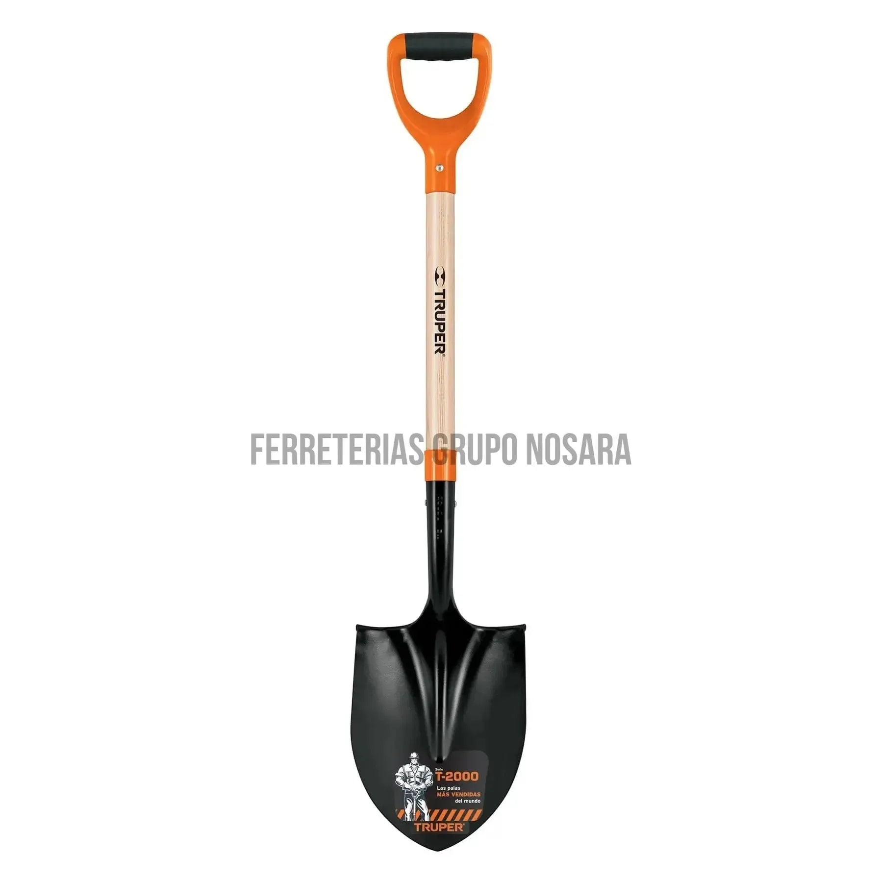 Pala redonda T-2000, puño "Y", Truper / 17160-