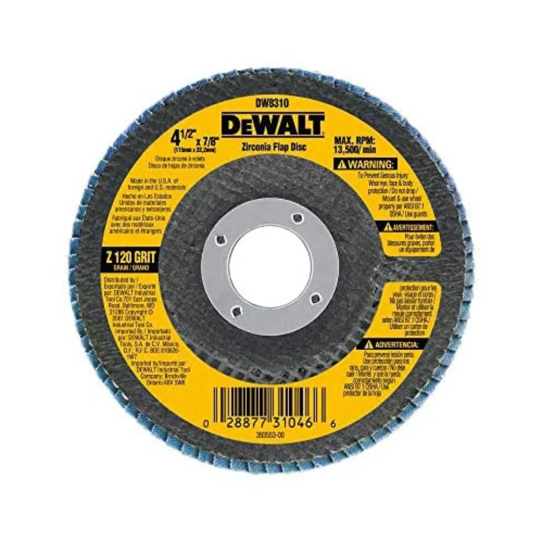 DW DISCO LIJA FLAP 4-1/2"" #120 DW8310
