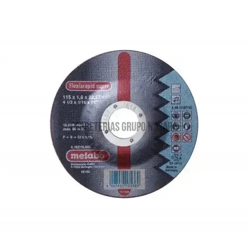 METABO DISCO METAL 41/2"" DELG #16219-