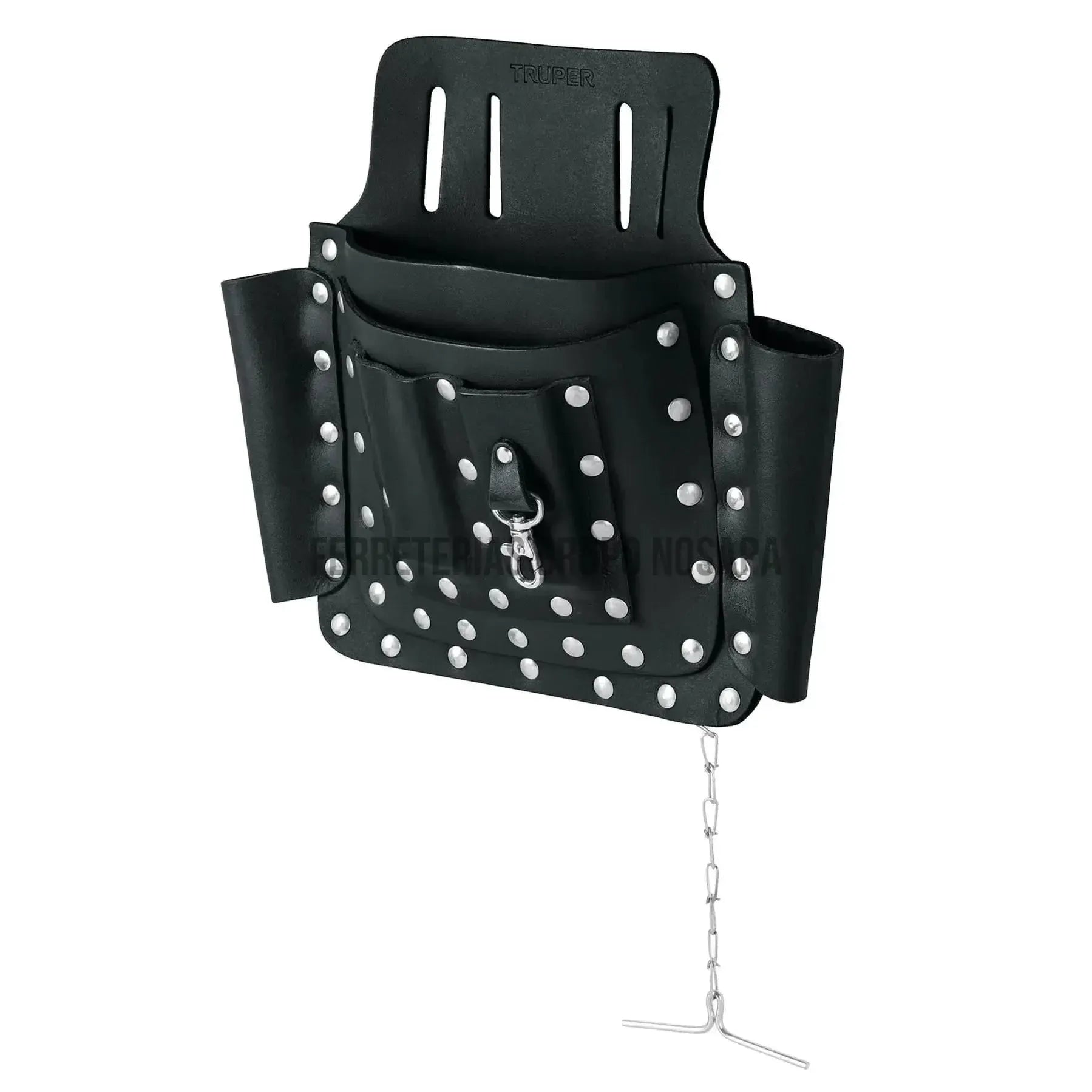 Porta herramientas de cuero con 8 compartimentos, Truper / 11511-