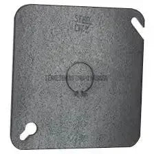 Tapa EMT cuadrada 4" x 4" con hueco KO 1/2" (12 mm) UL-
