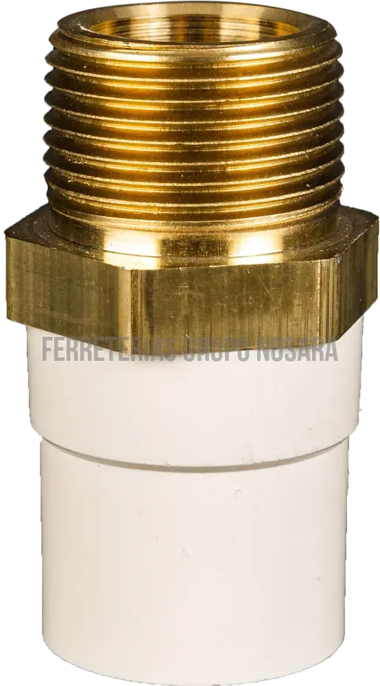 PVC ADAPTADOR MACHO 1/2"" C/INSERTO MET-