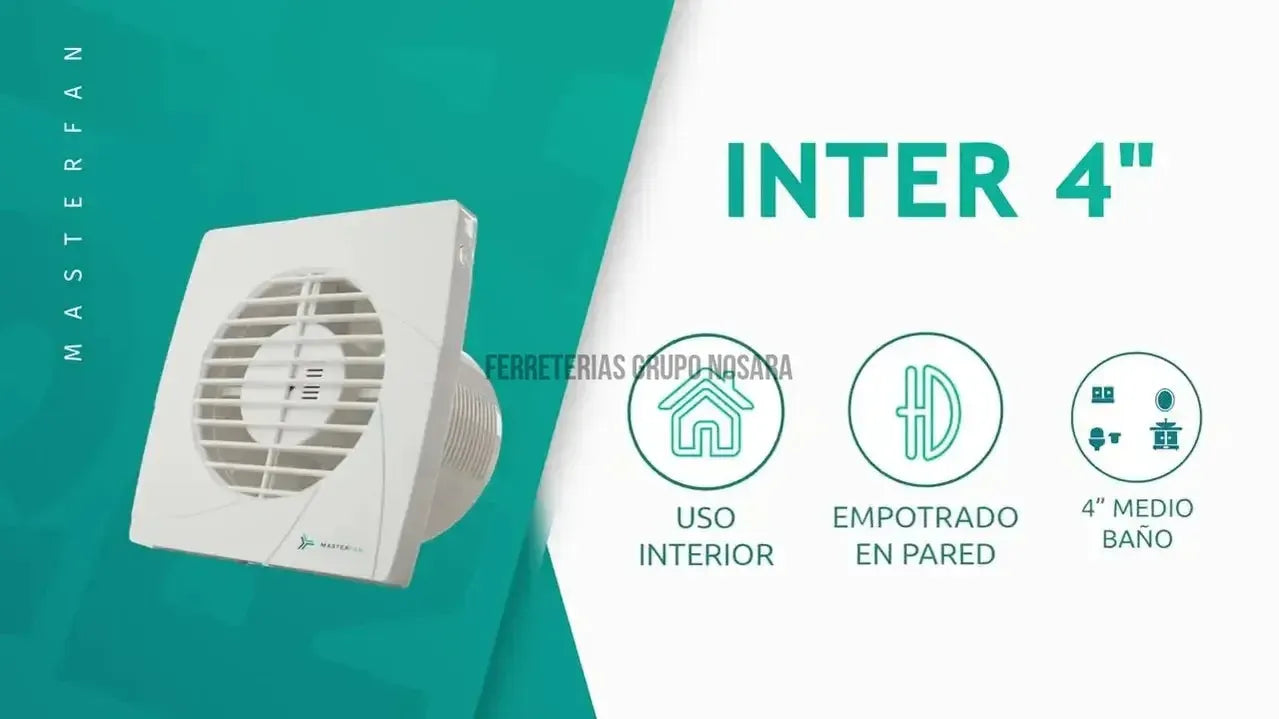 TECNO LITE EXTRACTOR INTER 4"" BLANCO-