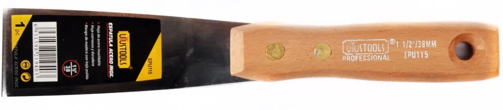 ESPATULA 1 1/2″ ACERO INOX M/MADERA UYUSTOOLS