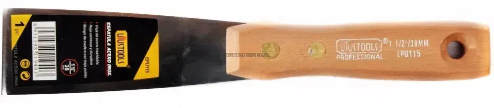 ESPATULA 1 1/2″ ACERO INOX M/MADERA UYUSTOOLS-