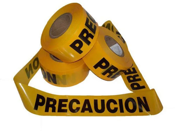 CINTA AMARILLA PRECAUCION 75MMX305M CIN30P FYY