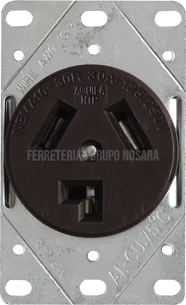 EAGLE TOMA EMPOTRAR 125/250V 30AMP #38B-