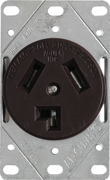 EAGLE TOMA EMPOTRAR 125/250V 30AMP #38B