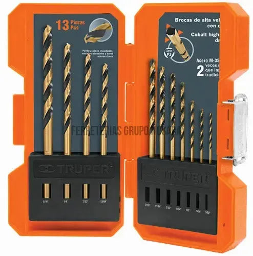 TRUPER JGO BROCAS P/METAL 13PZS JBAV-13-
