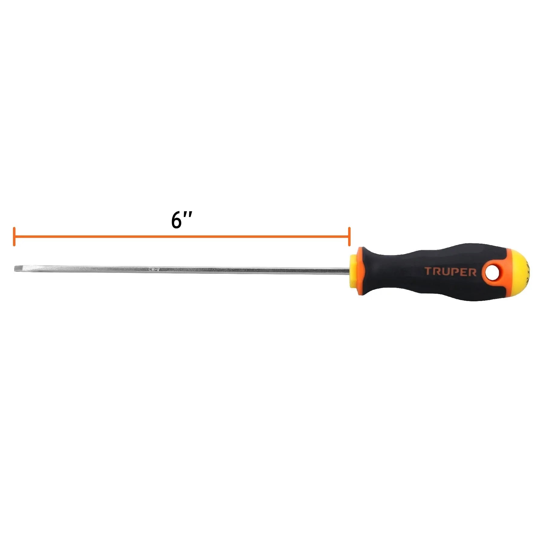Desarmador cabinet 1/8" x 6" mango Comfort Grip, Truper / 14025-
