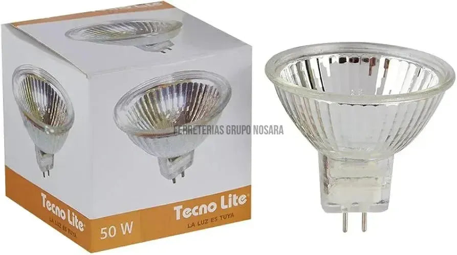 TECNO LITE BOMBILLO MR16 12V 50W CLARO-