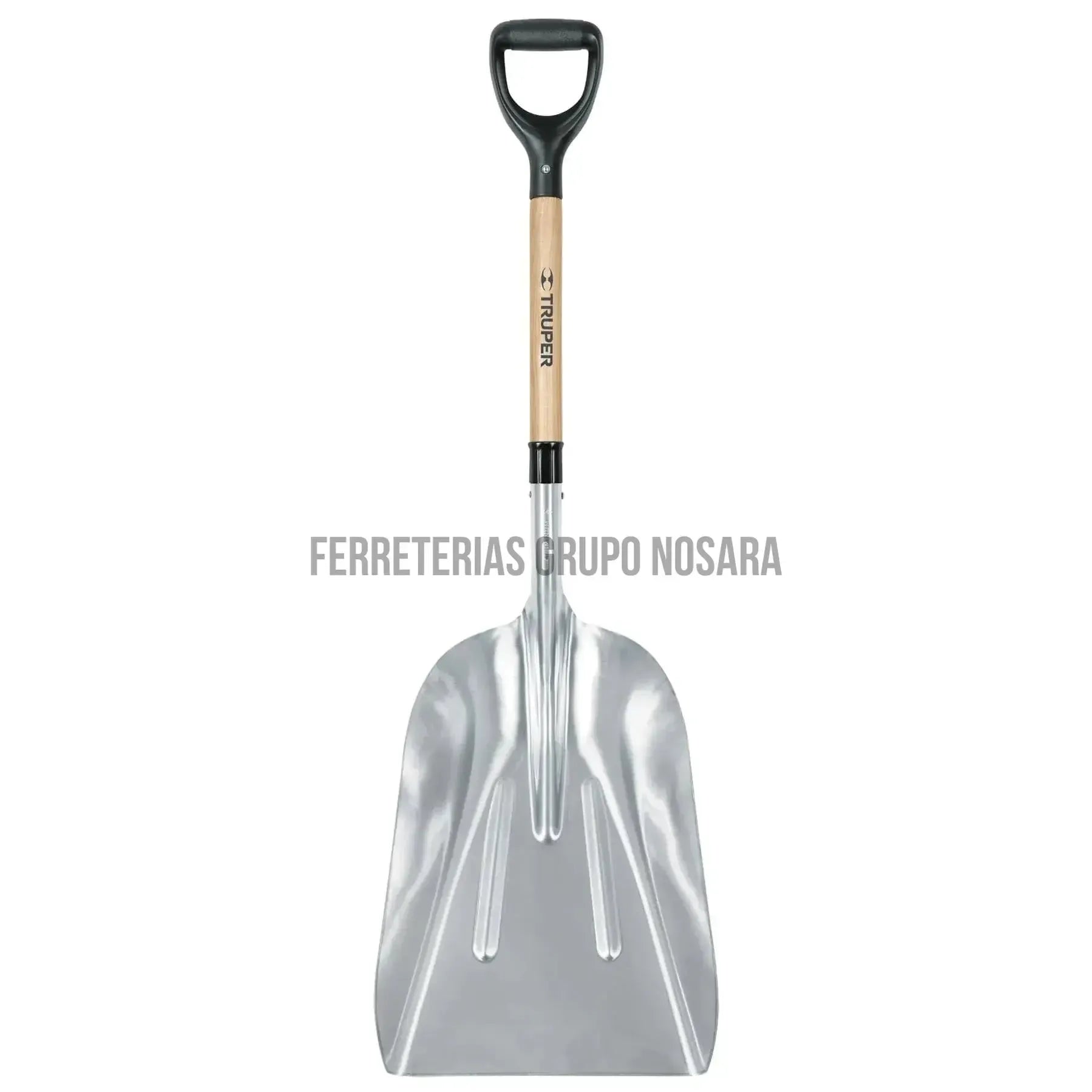 Pala sanitaria cabeza #15-1/2 aluminio, puño "Y", mango 27" / 17233-