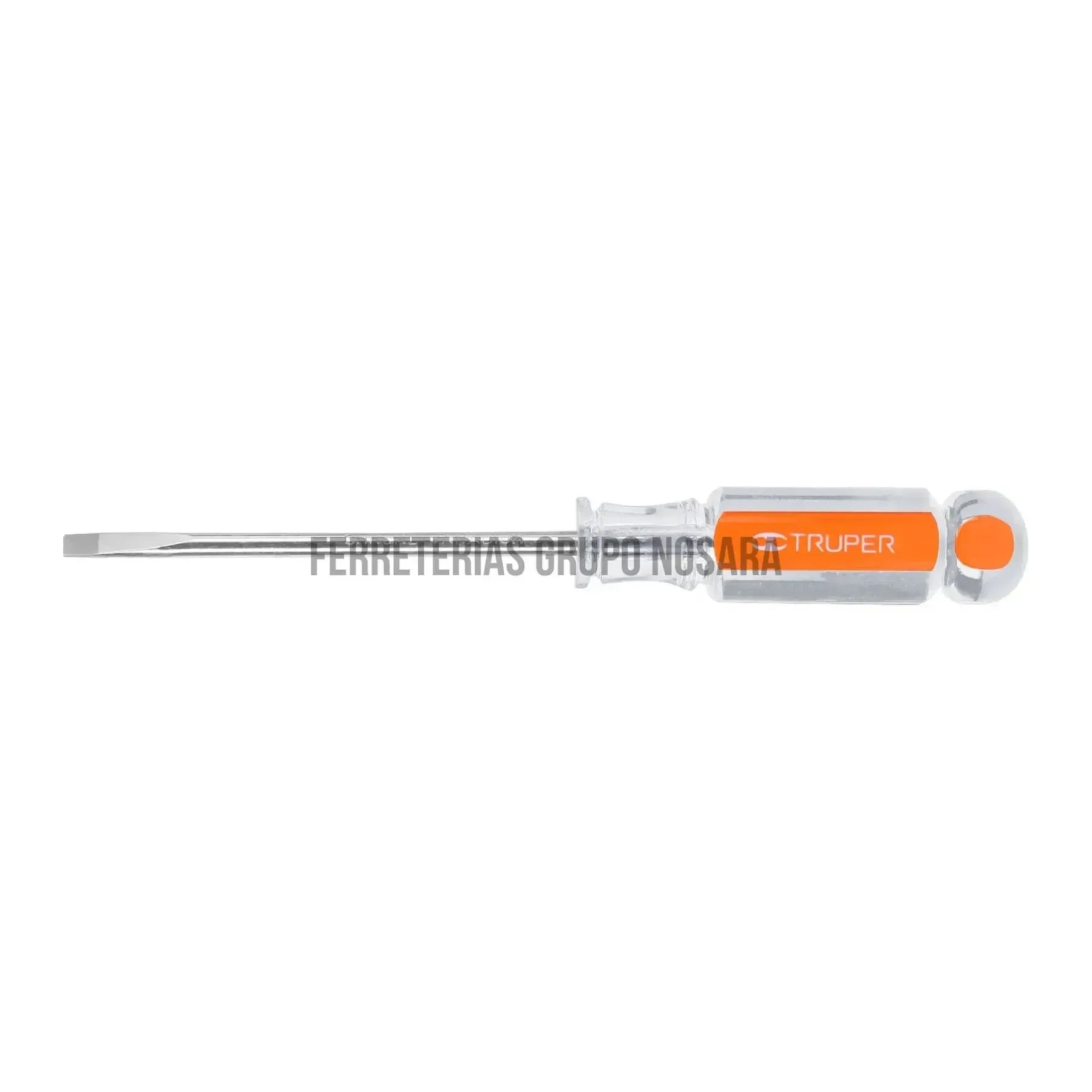 Desarmador cabinet 3/16" x 4" mango de acetato, Truper / 14032-