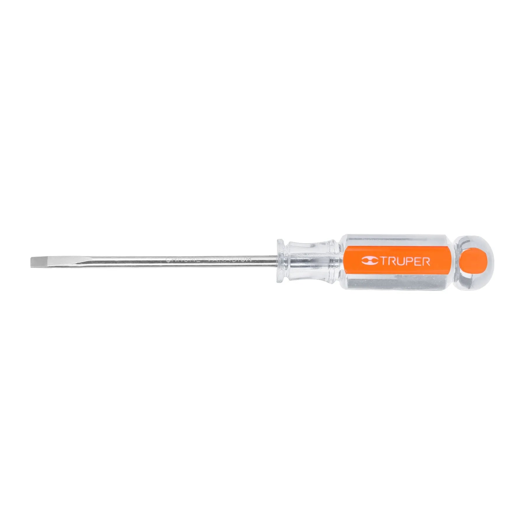Desarmador cabinet 3/16" x 4" mango de acetato, Truper / 14032-