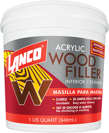 LANCO PUTTY ACRI FILLER CEDAR 8ONZ WF8