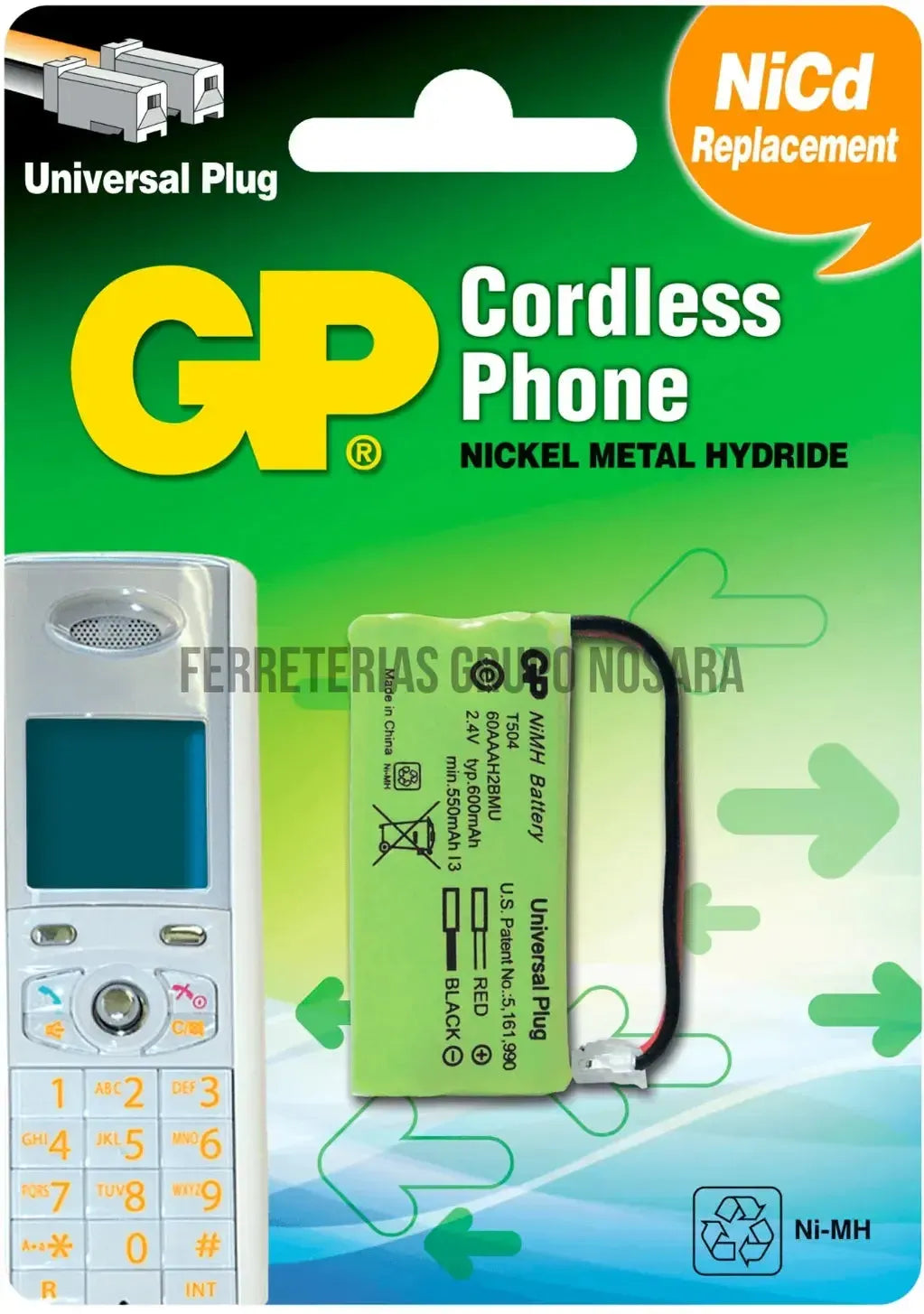 BATERIA TELEFONO T-504 GP24A-2P10-