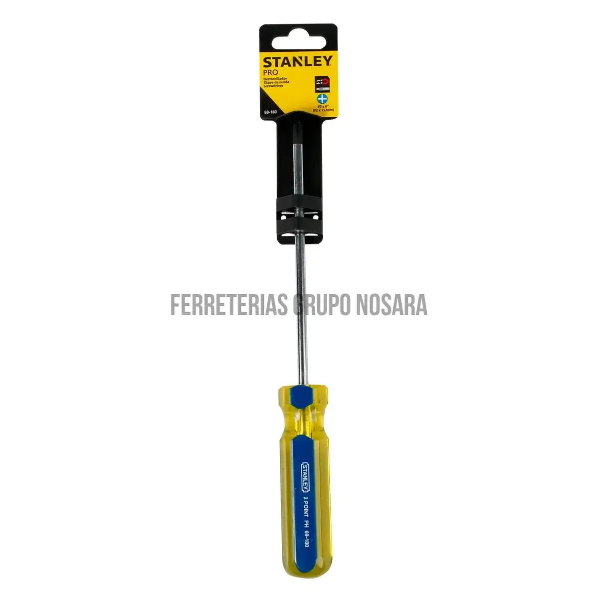 Destornillador Pro Punta Phillips® #2 Punta Phillips x 6" (152 mm) [95-IB] 69-180-