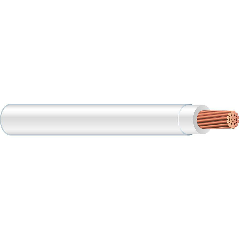 Conducen Cable THHN #8 blanco metro