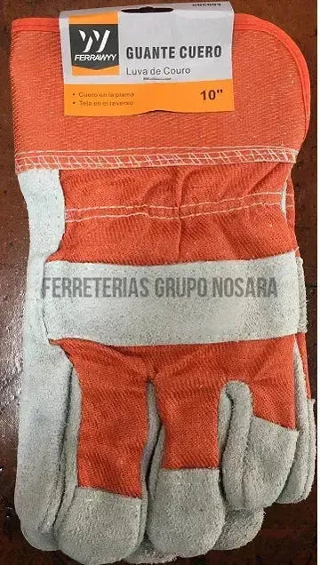 Guante Cuero Lona 10" GDC003 UYUS-