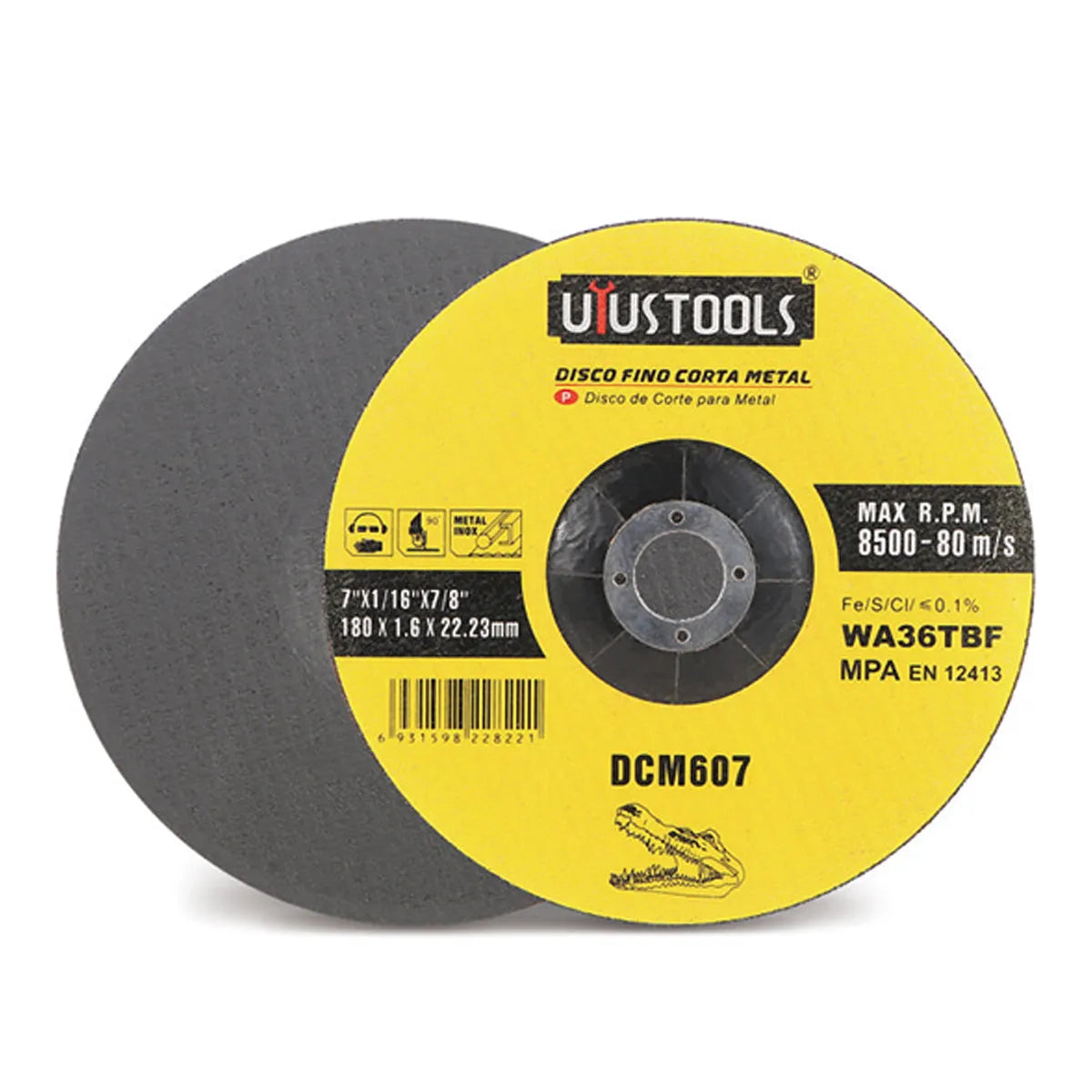 DISCO CORTE METAL 7″ x 1,6mm UYUSTOOLS