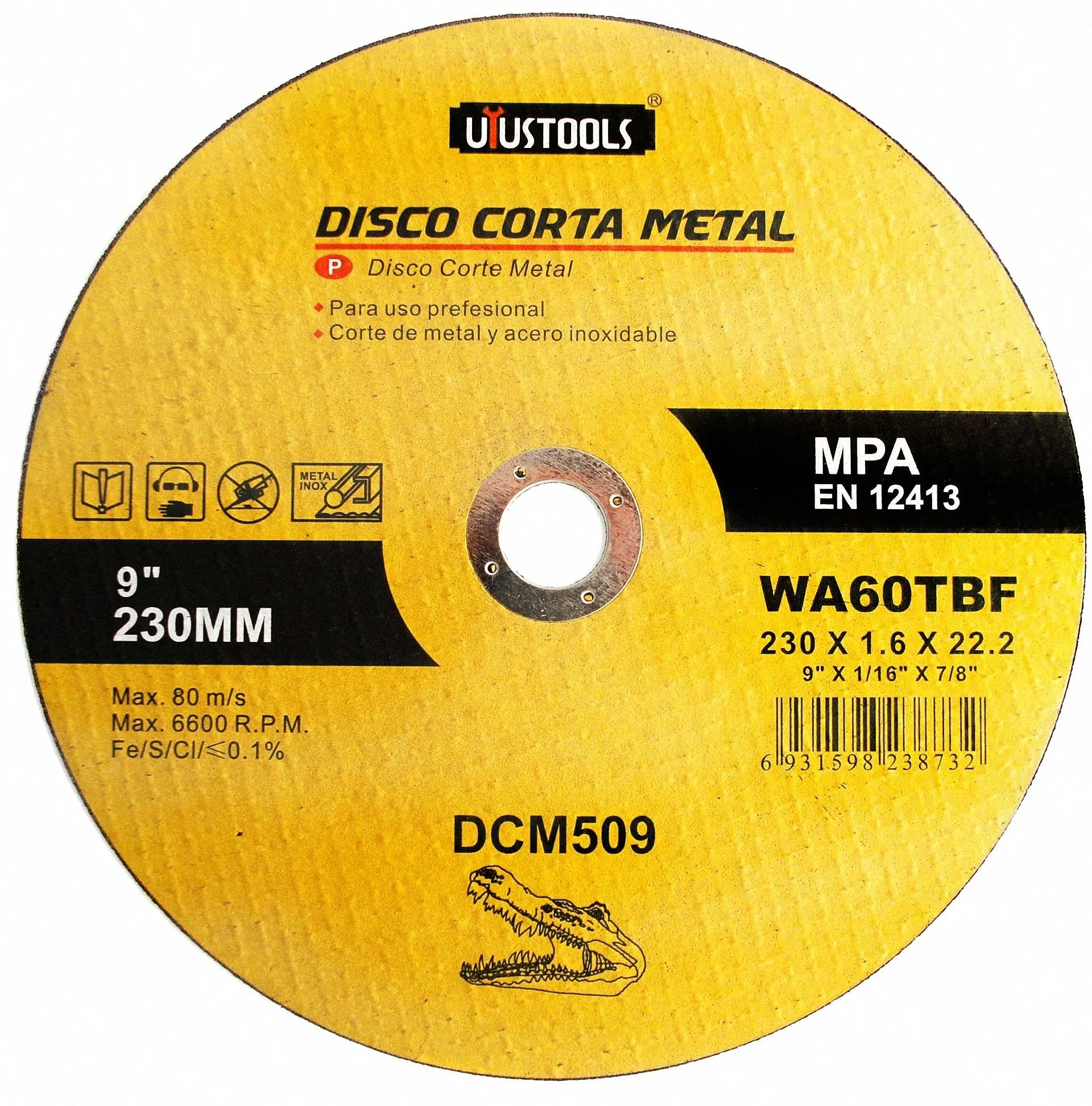 DISCO CORTE METAL 9″ x 1.6 x 22.2 UYUSTOOLS