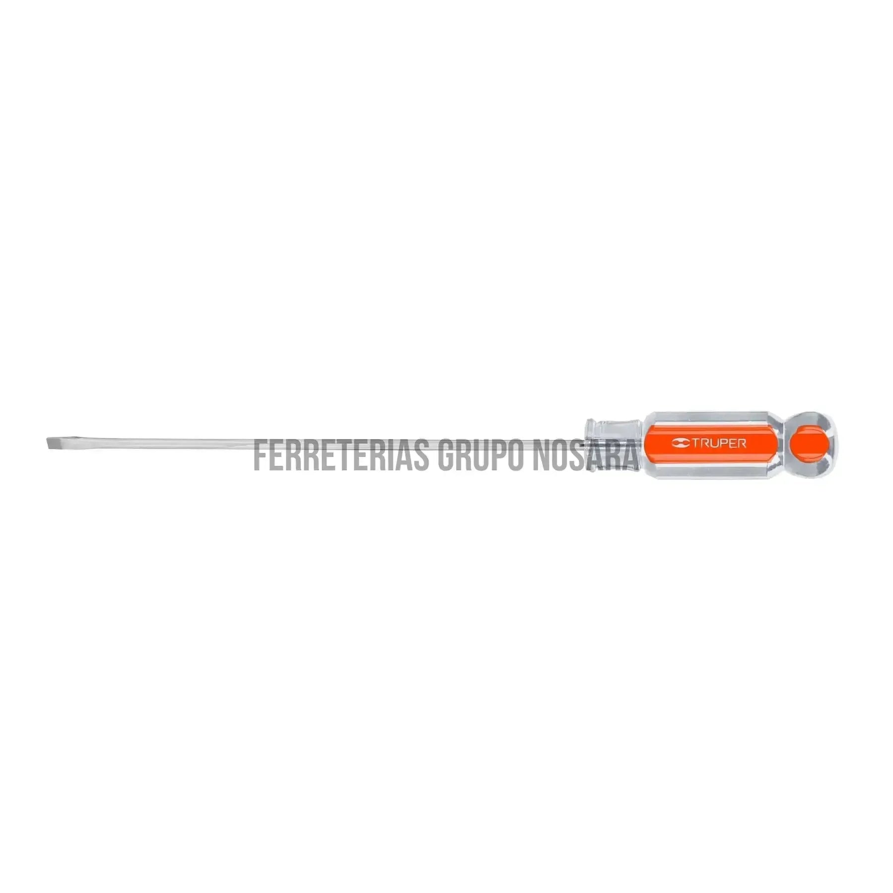 Desarmador cabinet 1/8" x 6" mango de acetato, Truper / 14023-