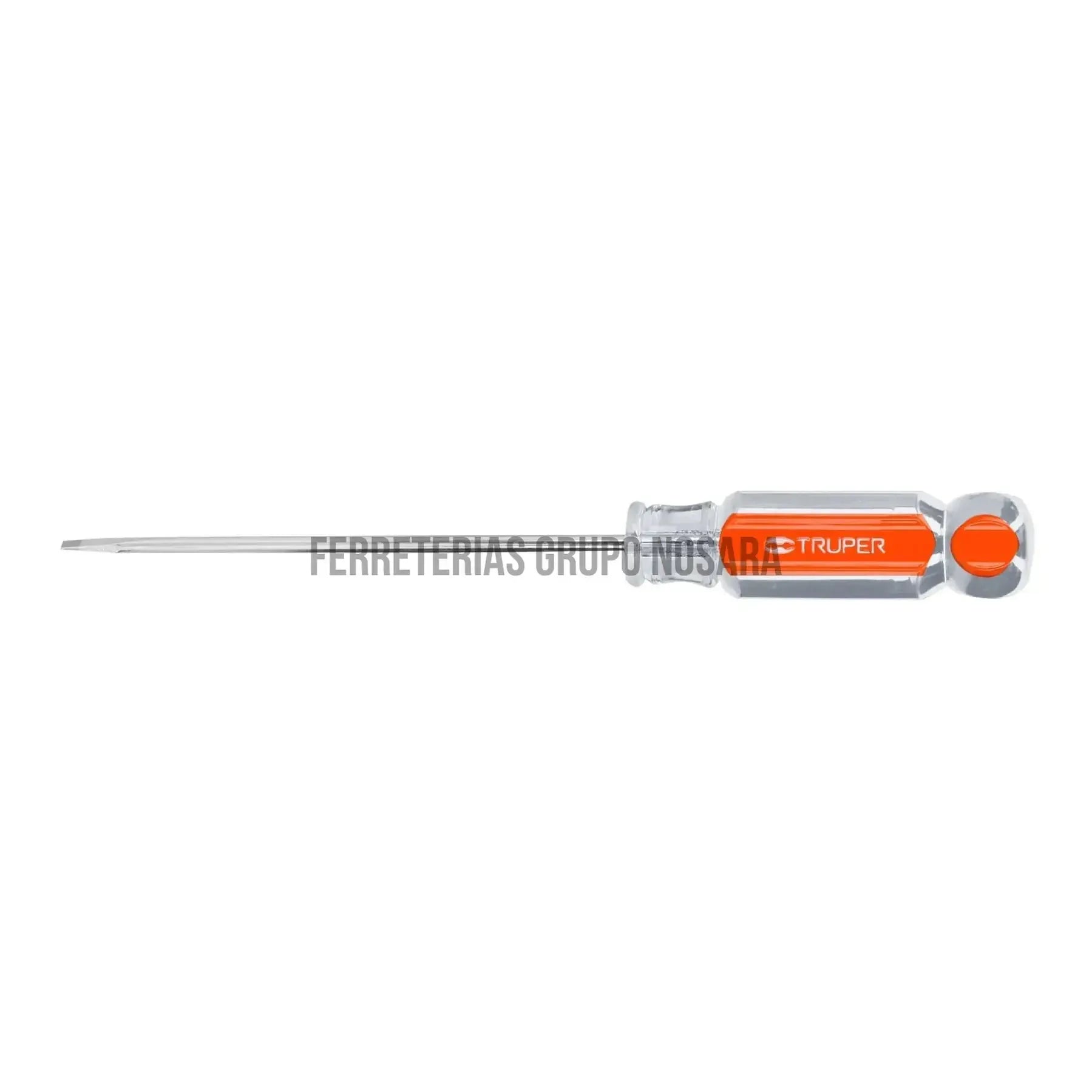 Desarmador cabinet 1/8" x 4" mango de acetato, Truper / 14017-