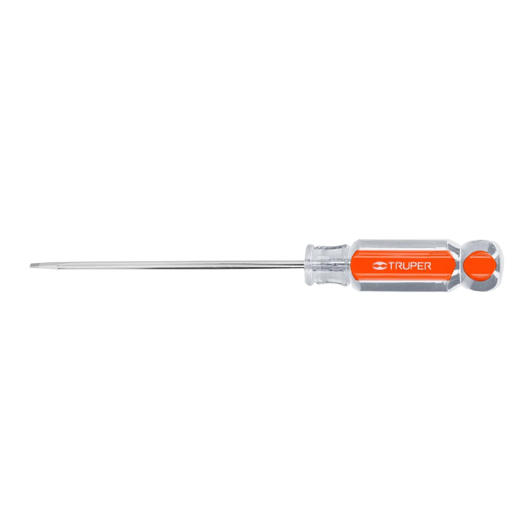 Desarmador cabinet 1/8" x 4" mango de acetato, Truper / 14017-