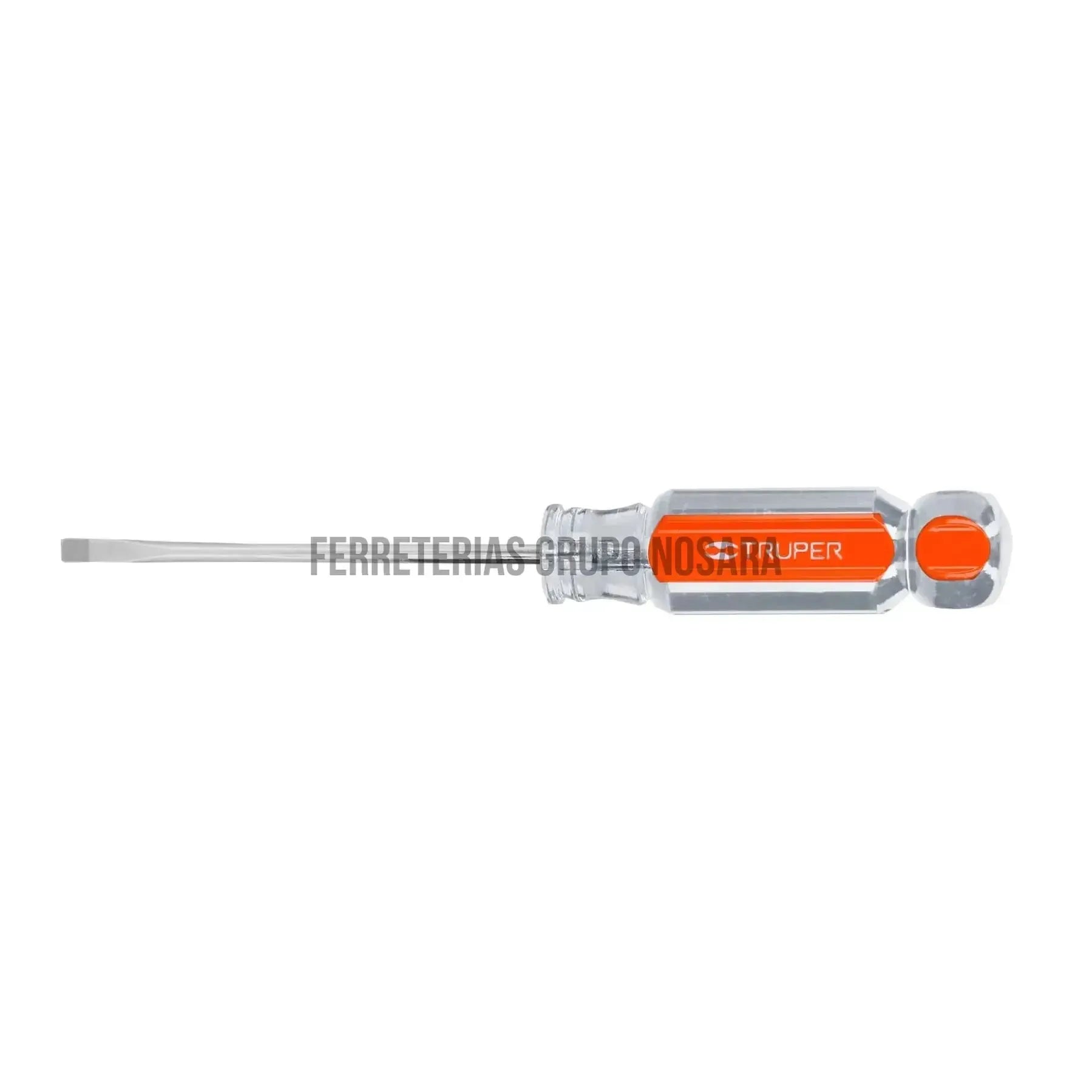 Desarmador cabinet 1/8" x 3" mango de acetato, Truper / 14014-