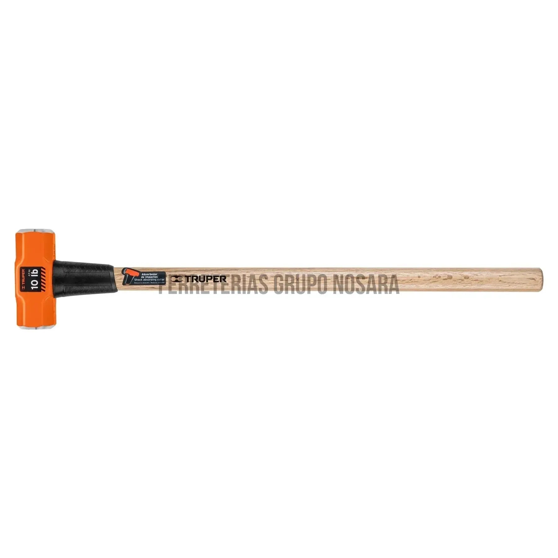 Marro/Maza octagonal 10 lb, mango de madera 36", Truper / 16512-