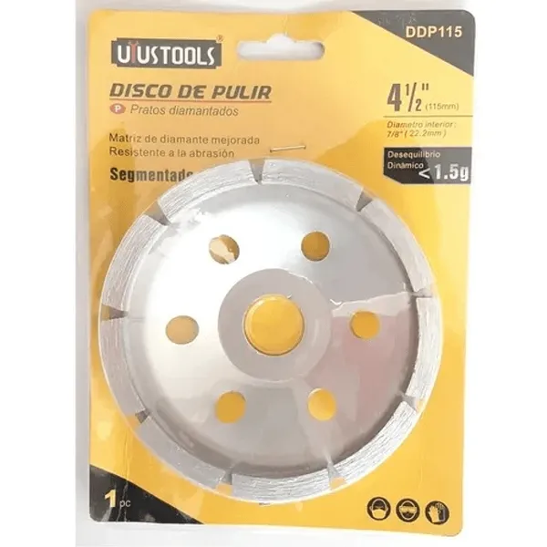 DISCO DIAMANTADO DESBASTE 4-1/2 DDP115 UYUSTOOLS