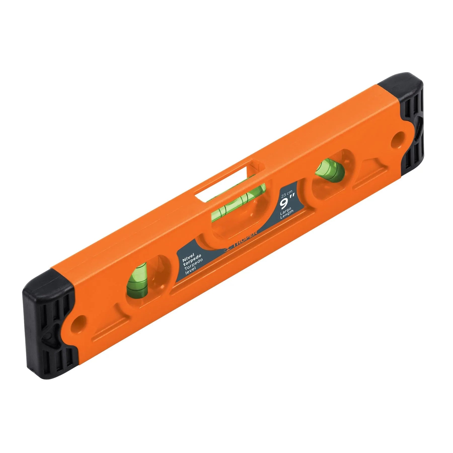 Nivel torpedo de 9" magnético cuerpo de ABS, Truper / 11223
