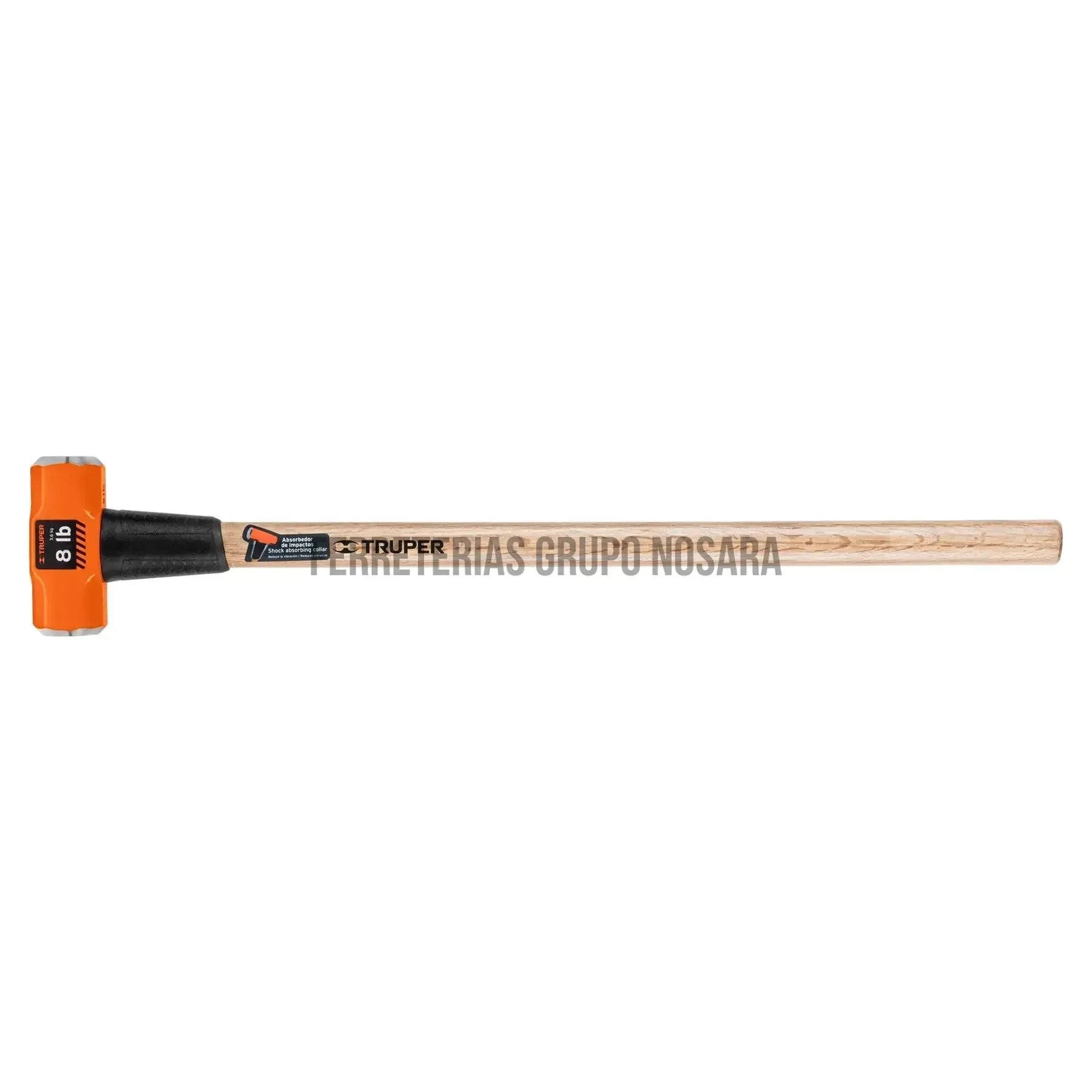Marro octagonal 8 lb, mango de madera 36", Truper / 16511-