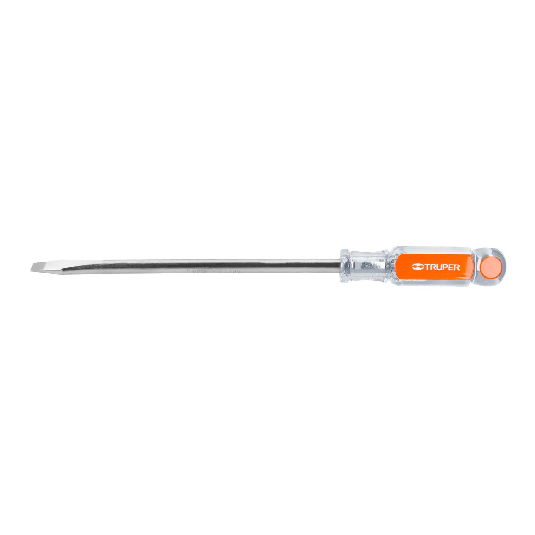 Desarmador plano 3/8" x 8" mango de acetato, Truper / 14008-