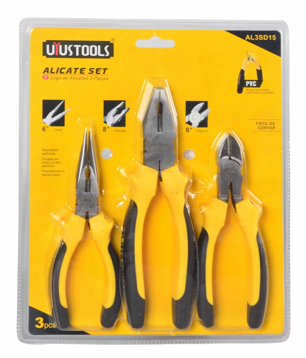 SET ALICATES 3 PCS NO.D15 UYUSTOOLS
