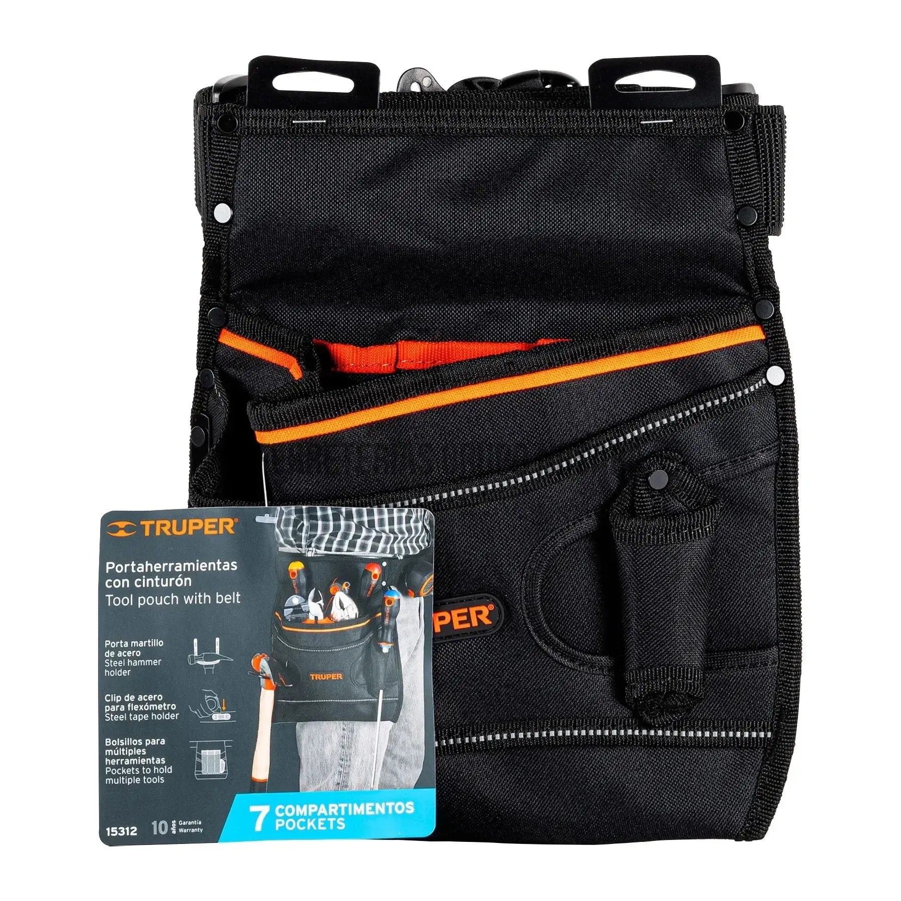 TRUPER DELANTAL NYLON 7 COMPARTIM #15312-