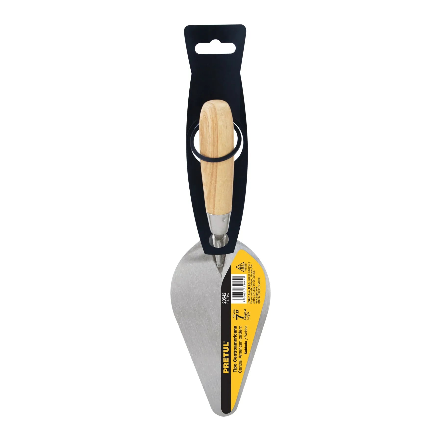 Cuchara para albañil 7" tipo centroamericana, Pretul / 20542-