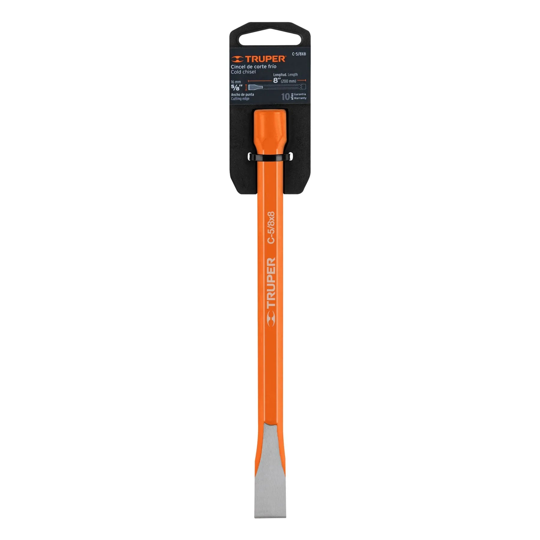 Cincel de corte frío de 5/8 X 8 TRUPER / 12130-
