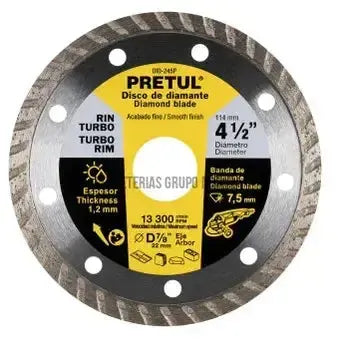DISCO DIAMANTE PRETUL TURBO 41/2" #DID-245P - 27017-
