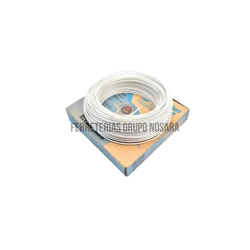 CABLE THHN # 10 AWG BLANCO-CAJA CONDUCEN-