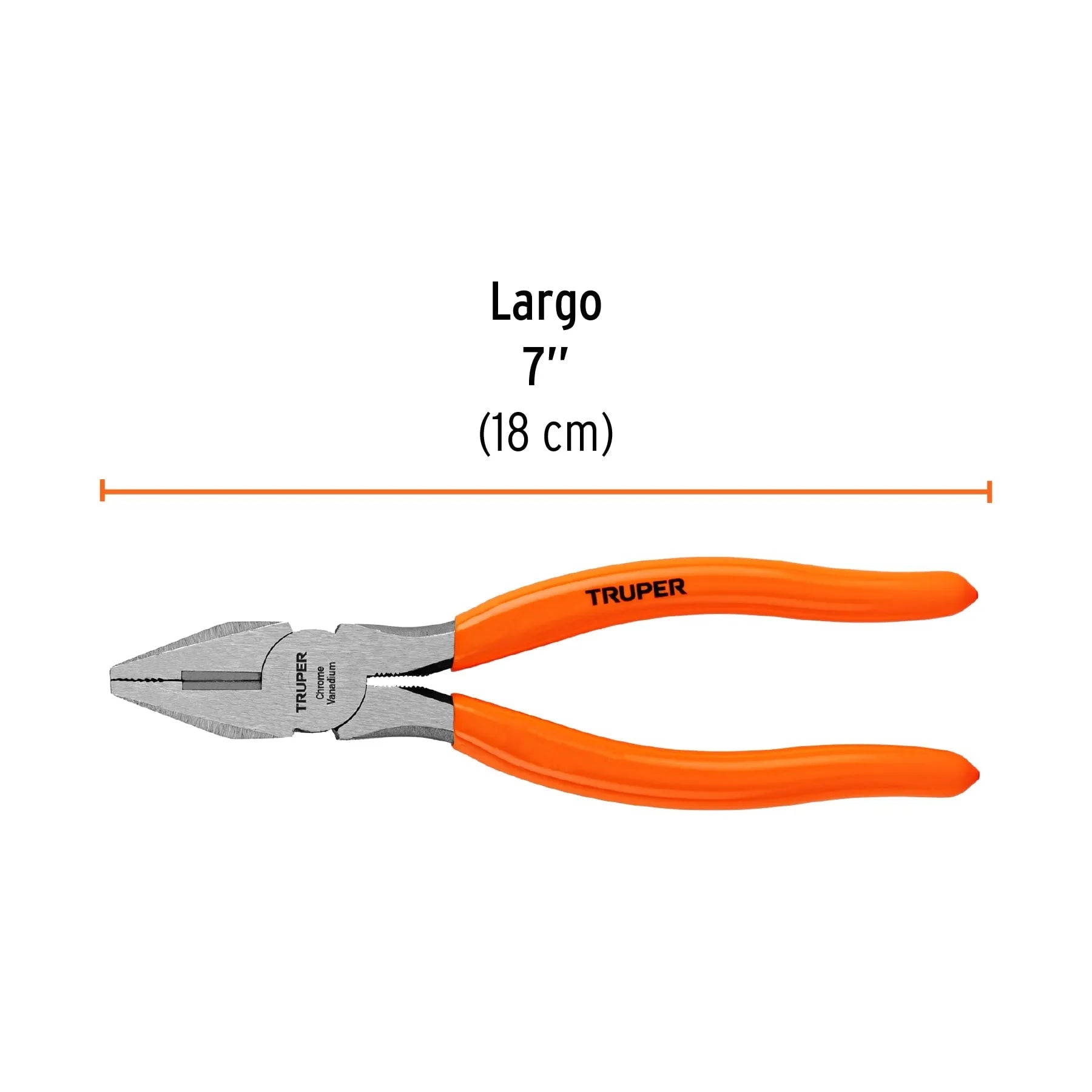 Pinza para electricista, mango PVC TRUPER T200-7 / 17307-
