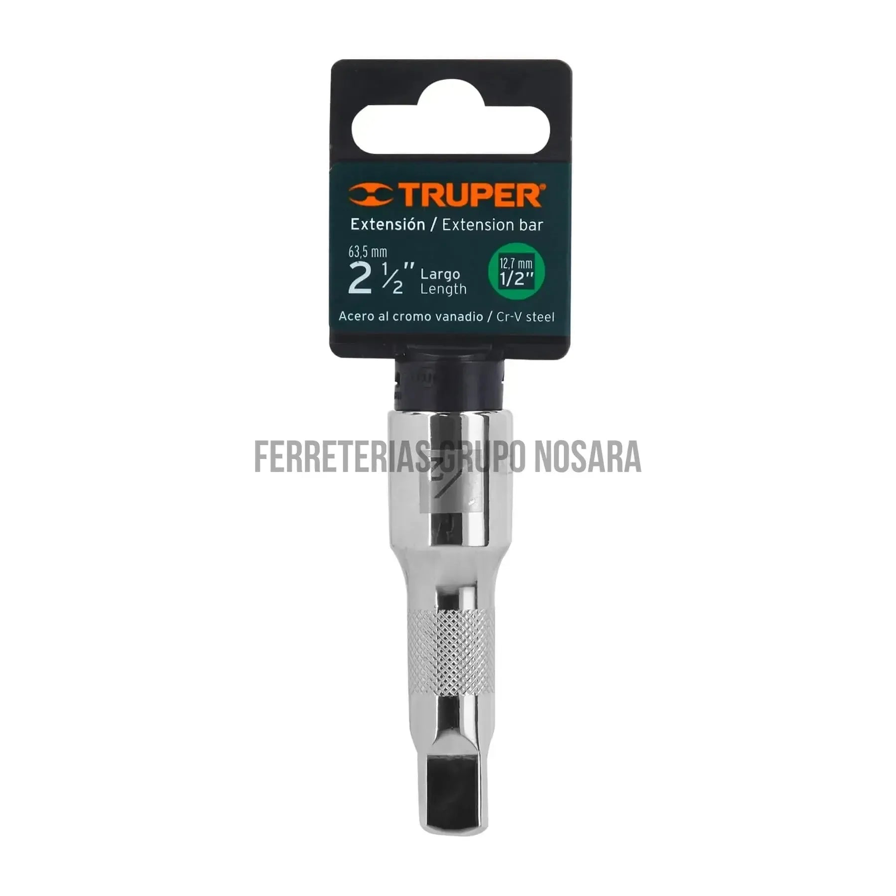Extensión cuadro 1/2' para matraca, largo 2-1/2', Truper / 13414-